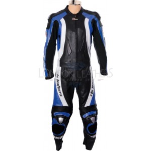 RTX Aero Evo Blue Motorcycle Racing Leather Suit